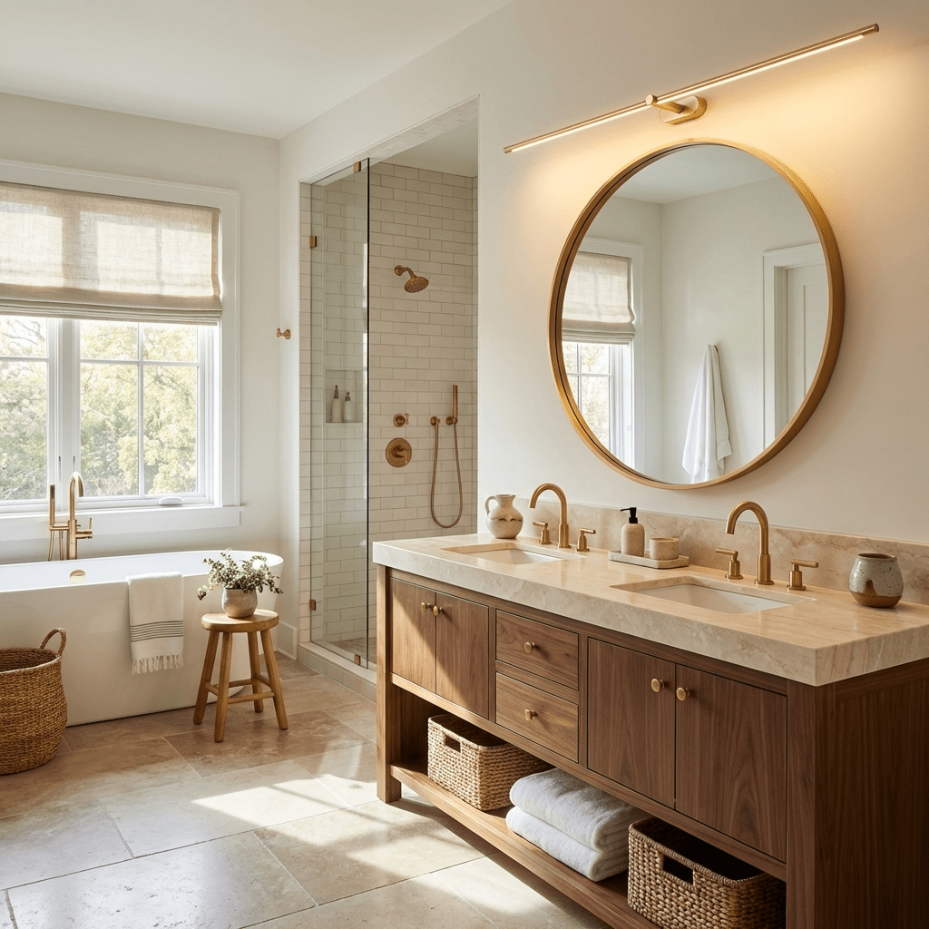 Minimalist Linear Rechargeable Wall Sconce – Cordless LED Vanity Light