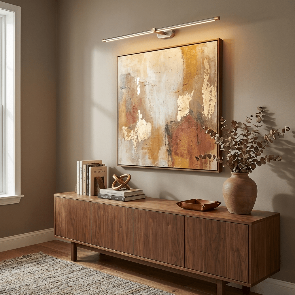 Minimalist Linear Rechargeable Wall Sconce – Cordless LED Vanity Light
