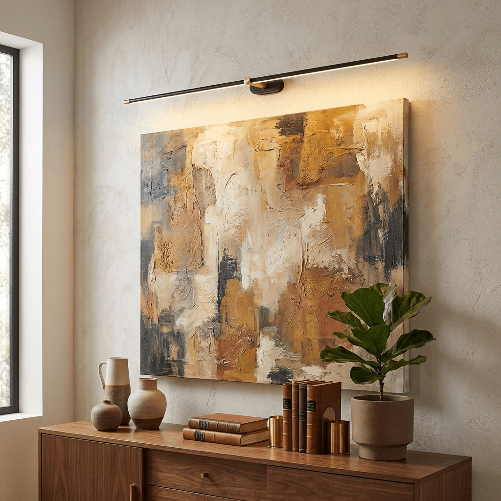 Minimalist Linear Rechargeable Wall Sconce – Cordless LED Vanity Light