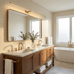 Minimalist Linear Rechargeable Wall Sconce – Cordless LED Vanity Light