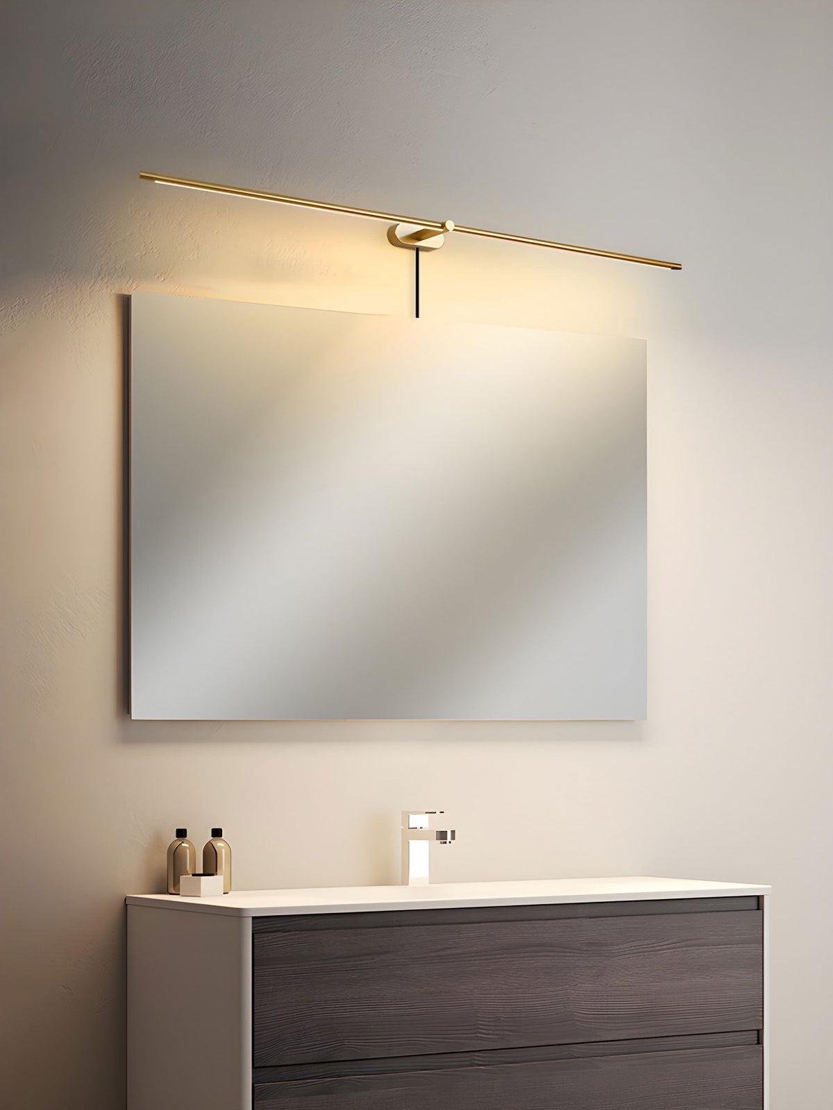 Minimalist Linear Plug In Wall Lamp
