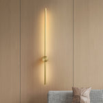Linear LED Wall Sconce in Gold or Black for Modern Interiors