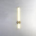 Linear LED Wall Sconce in Gold or Black for Modern Interiors