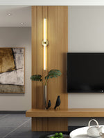 Linear LED Wall Sconce in Gold or Black for Modern Interiors