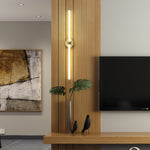 Linear LED Wall Sconce in Gold or Black for Modern Interiors