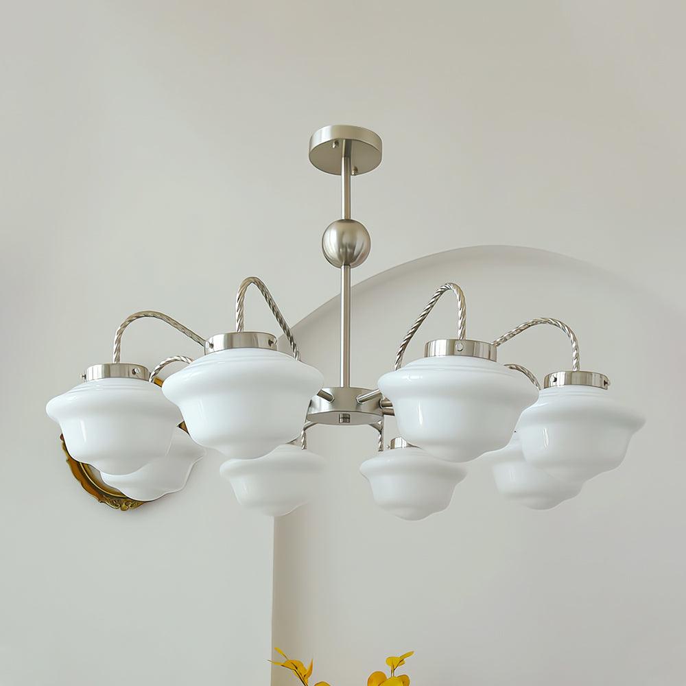 Aurelia Modern Glass Chandelier for Dining Room and Living Room