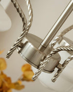 Aurelia Modern Glass Chandelier for Dining Room and Living Room
