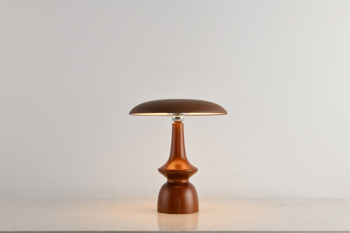 Mireli Sculptural Wooden Table Lamp with Integrated LED