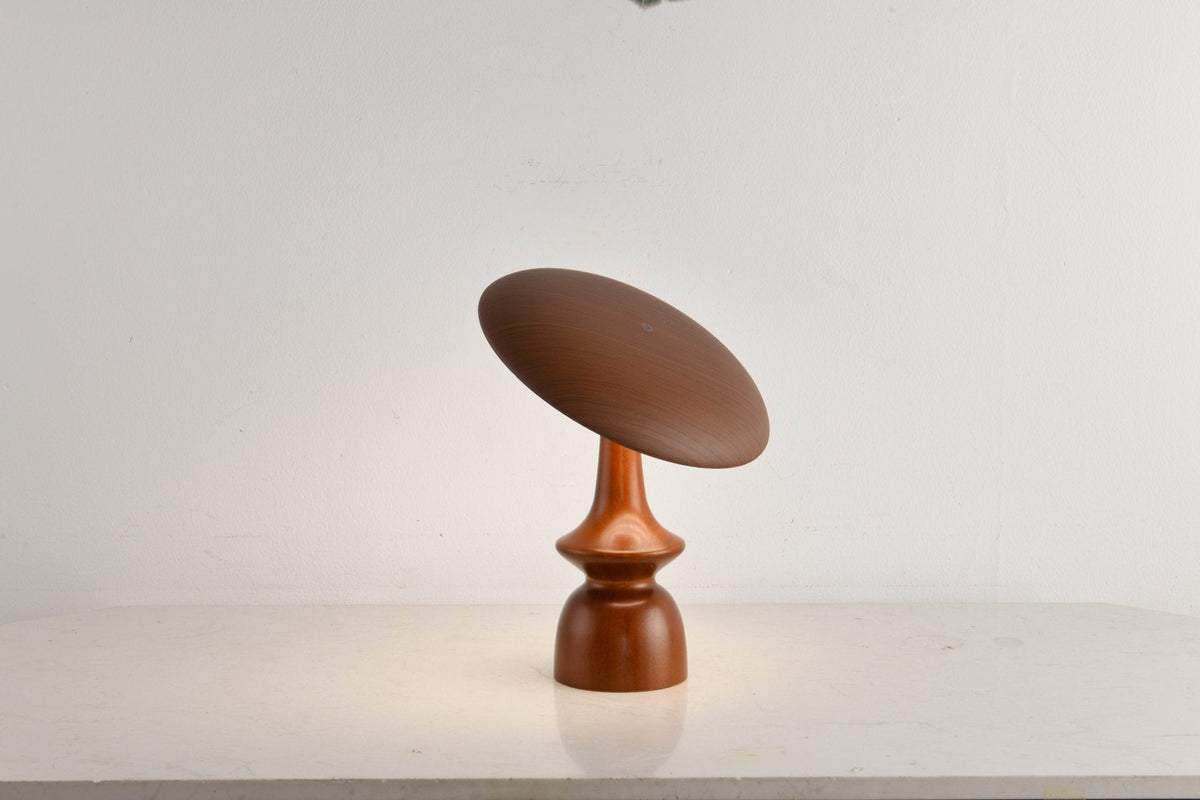 Mireli Sculptural Wooden Table Lamp with Integrated LED