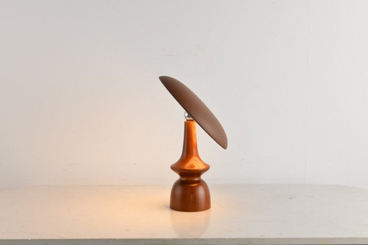 Mireli Sculptural Wooden Table Lamp with Integrated LED