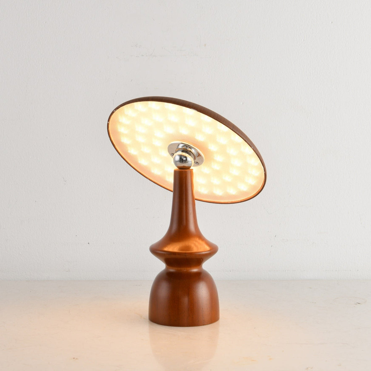 Mireli Sculptural Wooden Table Lamp with Integrated LED