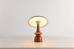 Mireli Sculptural Wooden Table Lamp with Integrated LED
