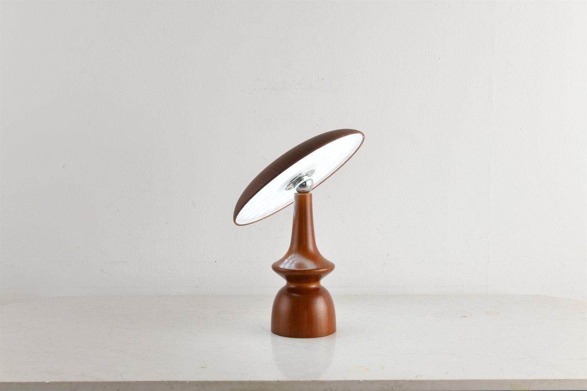 Mireli Sculptural Wooden Table Lamp with Integrated LED