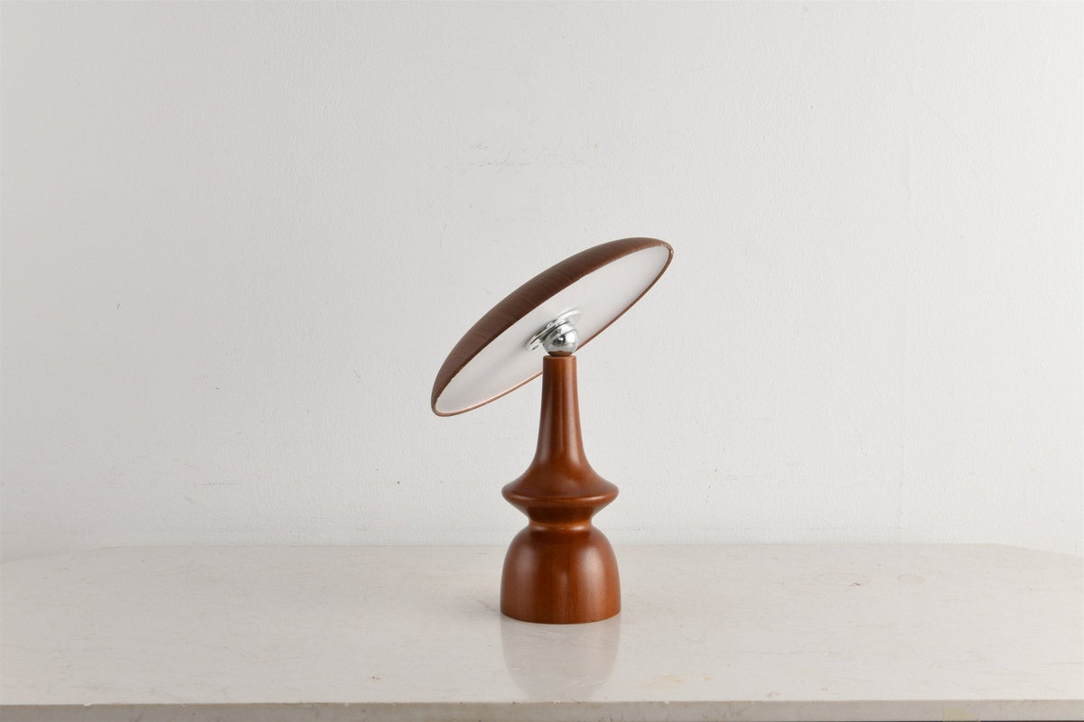 Mireli Sculptural Wooden Table Lamp with Integrated LED
