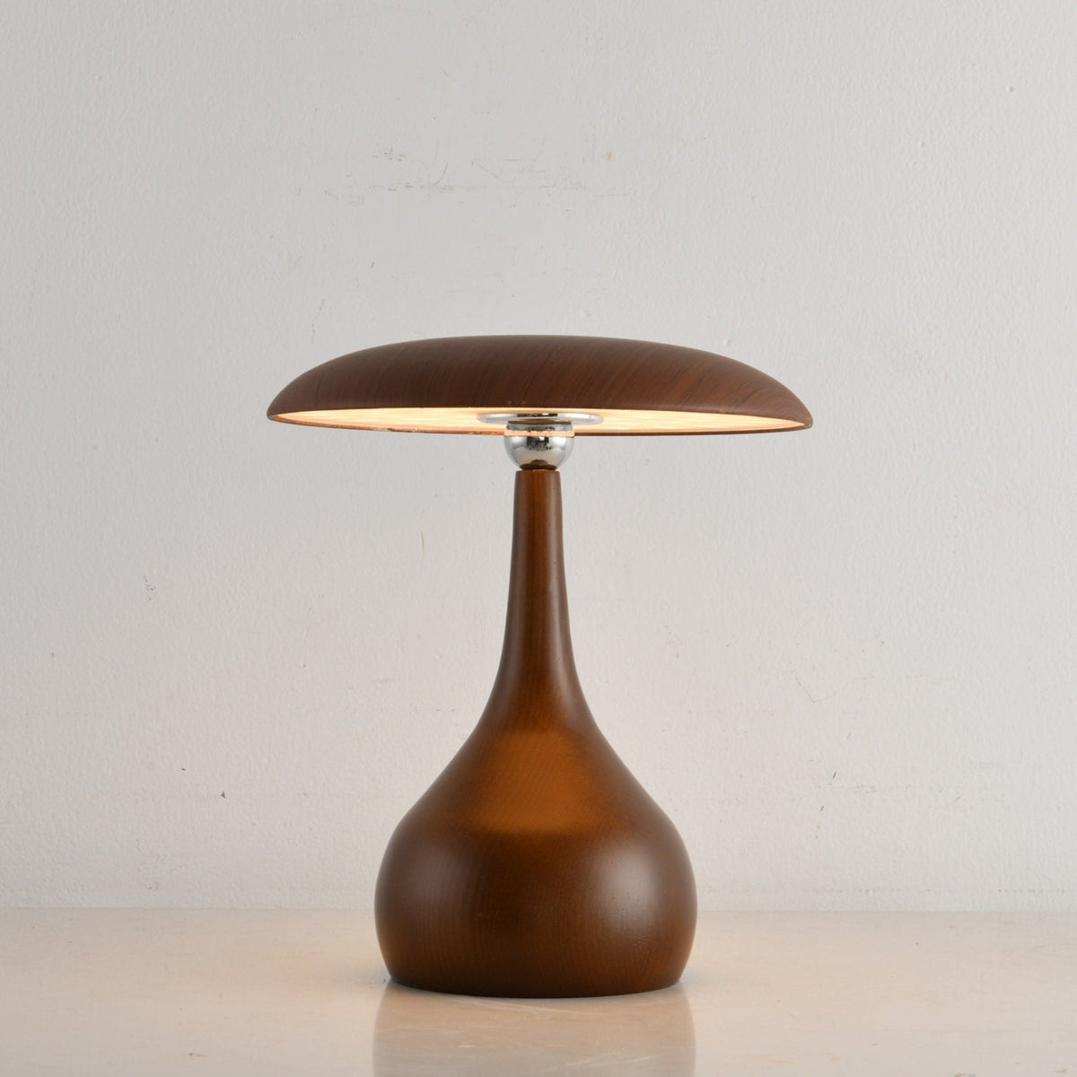 Mireli Sculptural Wooden Table Lamp with Integrated LED