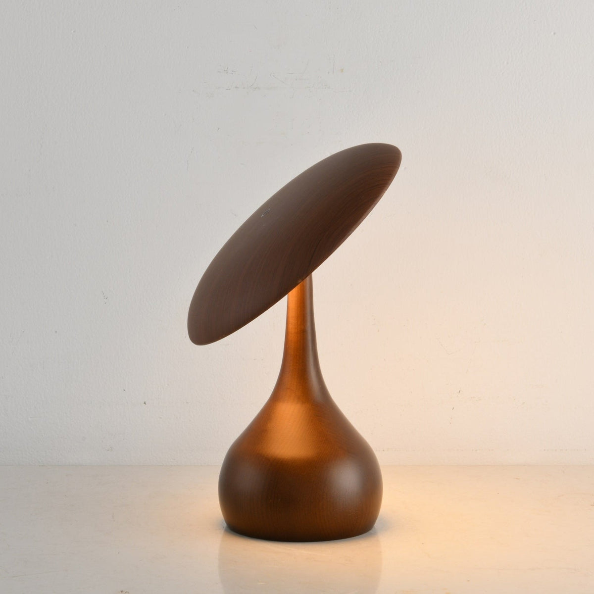 Mireli Sculptural Wooden Table Lamp with Integrated LED
