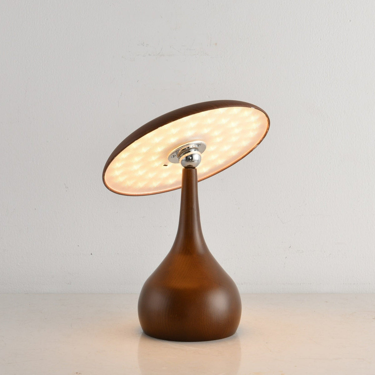 Mireli Sculptural Wooden Table Lamp with Integrated LED