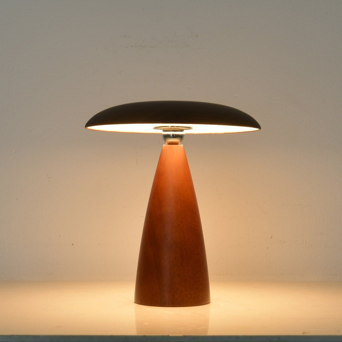 Mireli Sculptural Wooden Table Lamp with Integrated LED