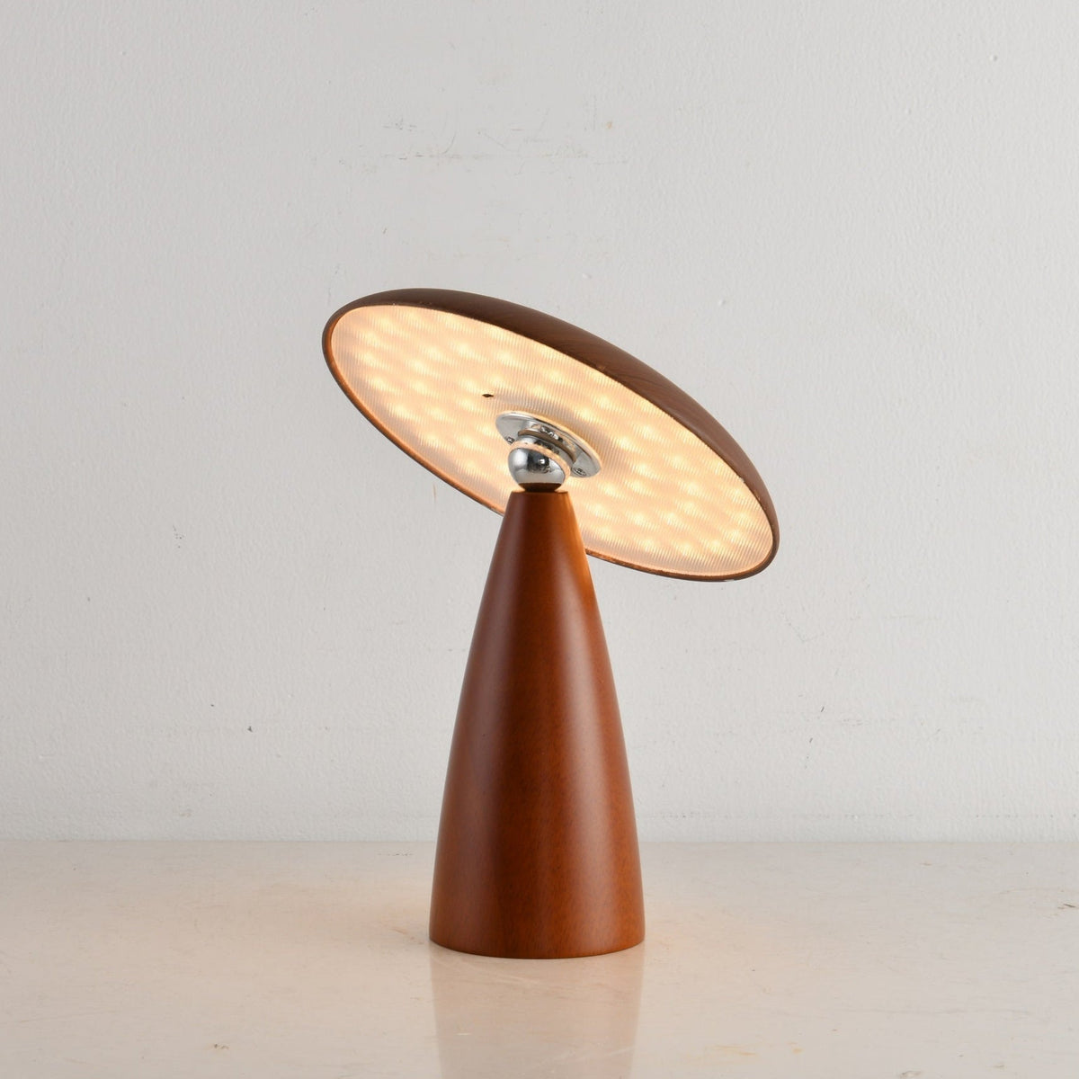 Mireli Sculptural Wooden Table Lamp with Integrated LED