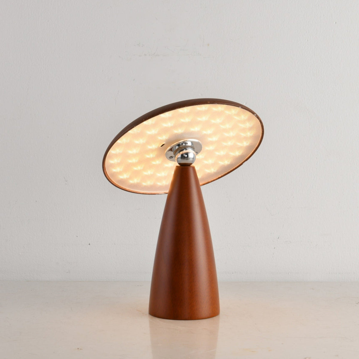 Mireli Sculptural Wooden Table Lamp with Integrated LED