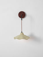 Mirella Wall Sconce – Handcrafted Microcement & Walnut Modern Wall Light
