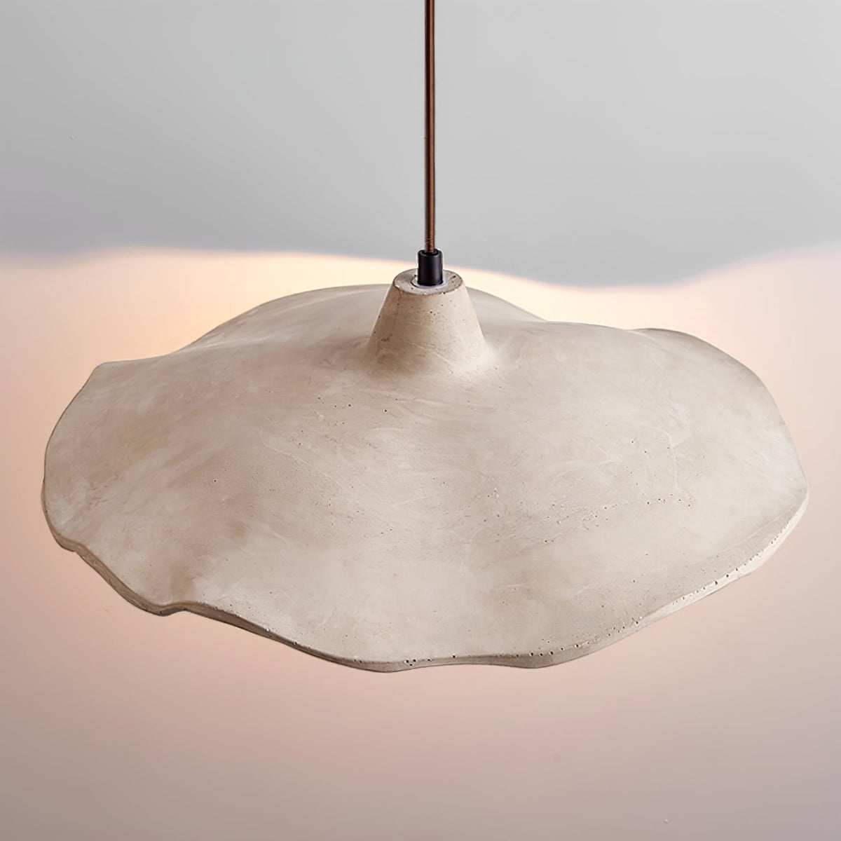 Mirella Wall Sconce – Handcrafted Microcement & Walnut Modern Wall Light