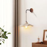 Mirella Wall Sconce – Handcrafted Microcement & Walnut Modern Wall Light