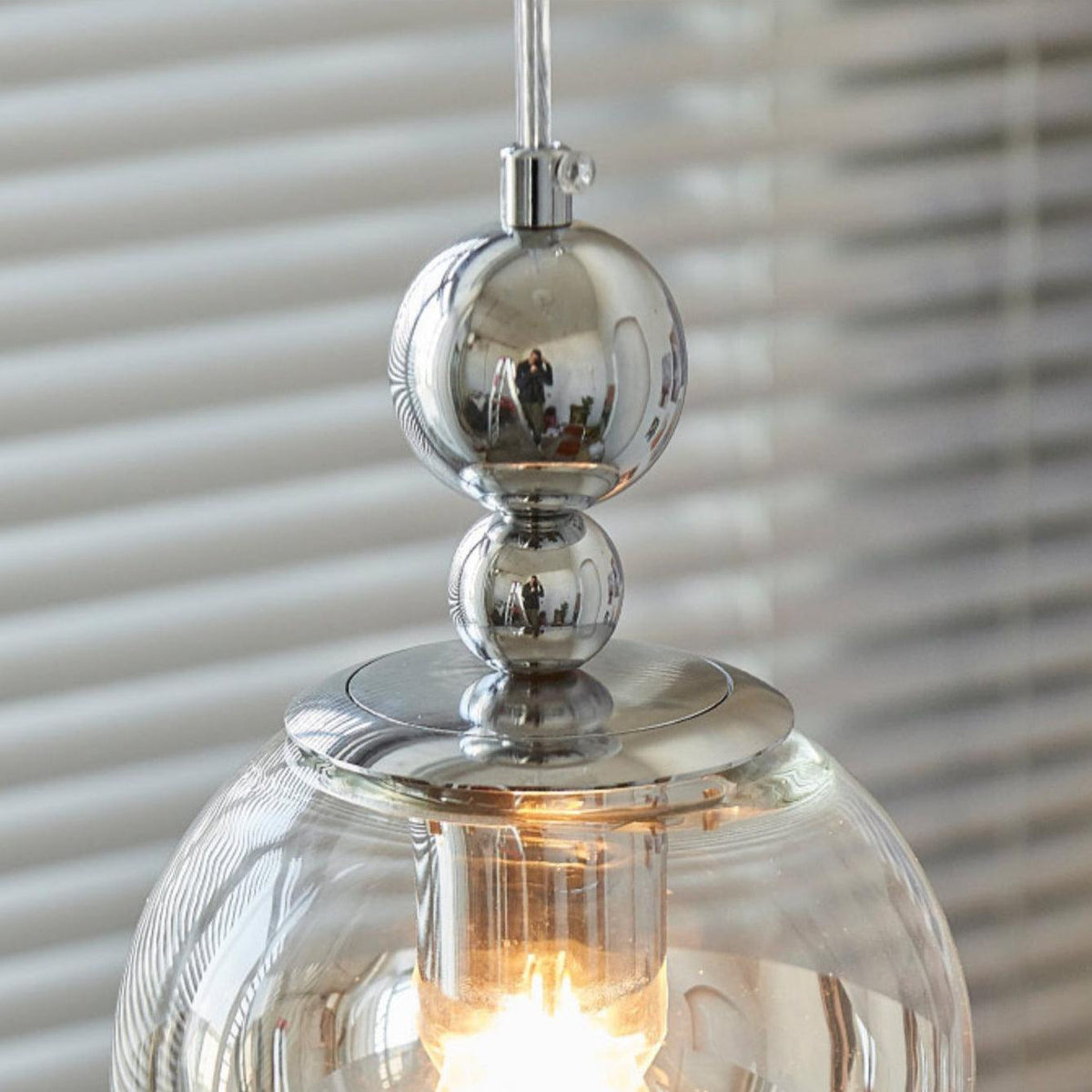 Mirrorball Chrome Glass Pendant Light for Modern Interiors