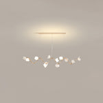 Mistral Flora Chandelier — Sculptural Ceramic Petal Chandelier in Gold