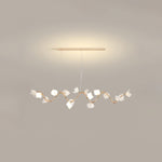 Mistral Flora Chandelier — Sculptural Ceramic Petal Chandelier in Gold