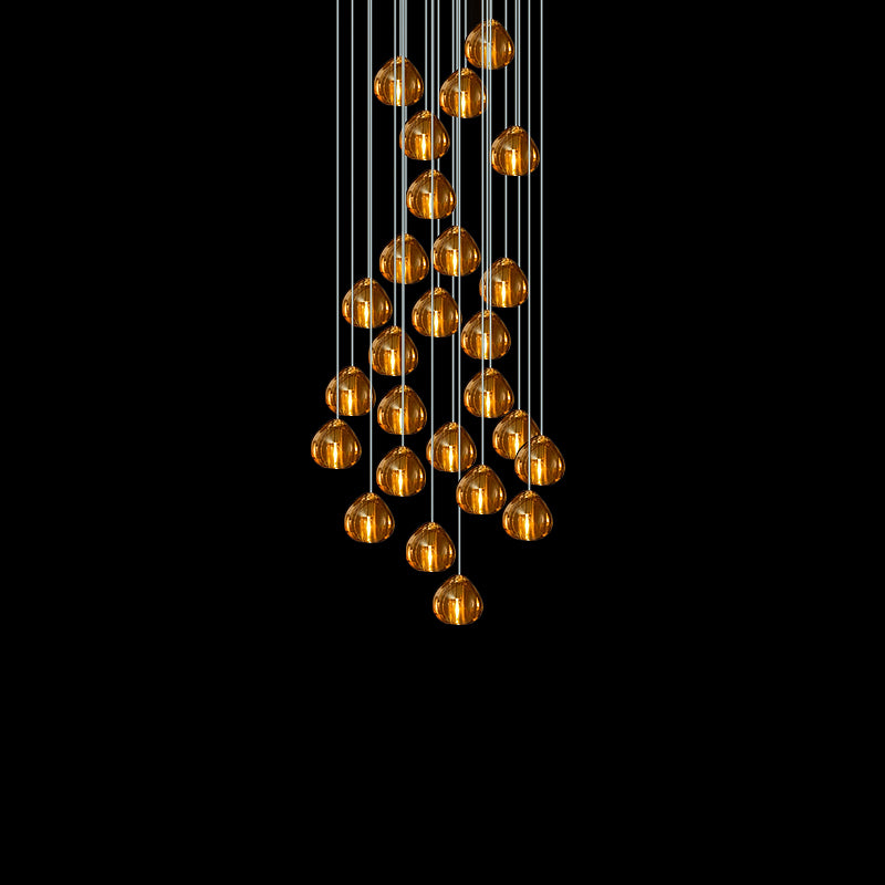 Cherry Crystal Pendant Light – Handcrafted Modern Chandelier