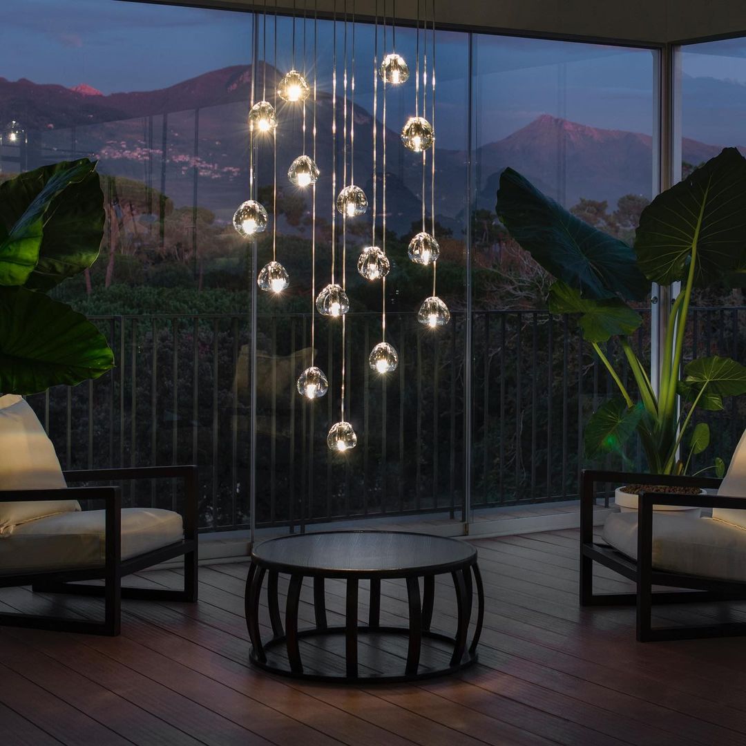 Cherry Crystal Pendant Light – Handcrafted Modern Chandelier