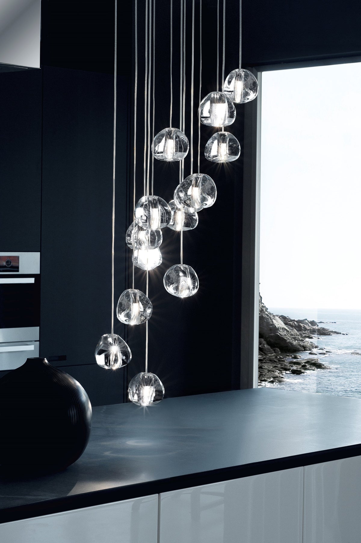 Cherry Crystal Pendant Light – Handcrafted Modern Chandelier