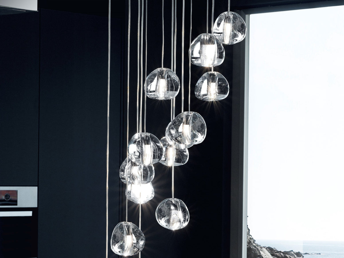 Cherry Crystal Pendant Light – Handcrafted Modern Chandelier