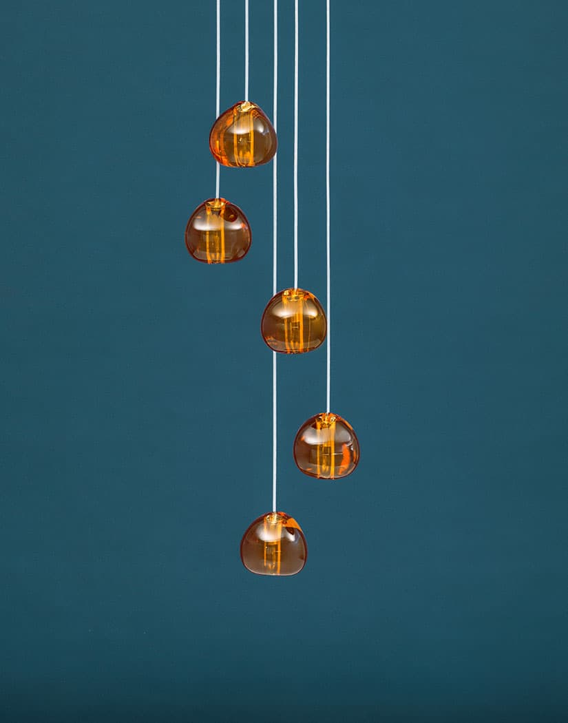 Cherry Crystal Pendant Light – Handcrafted Modern Chandelier