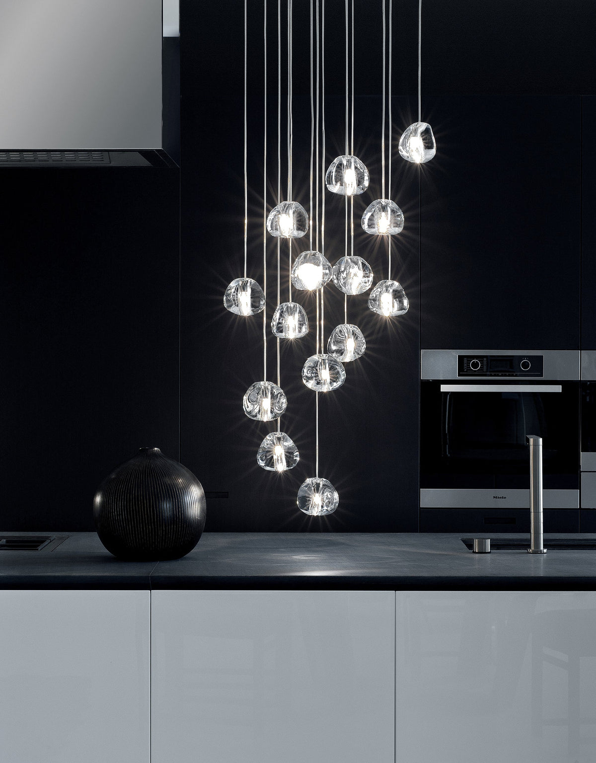 Cherry Crystal Pendant Light – Handcrafted Modern Chandelier