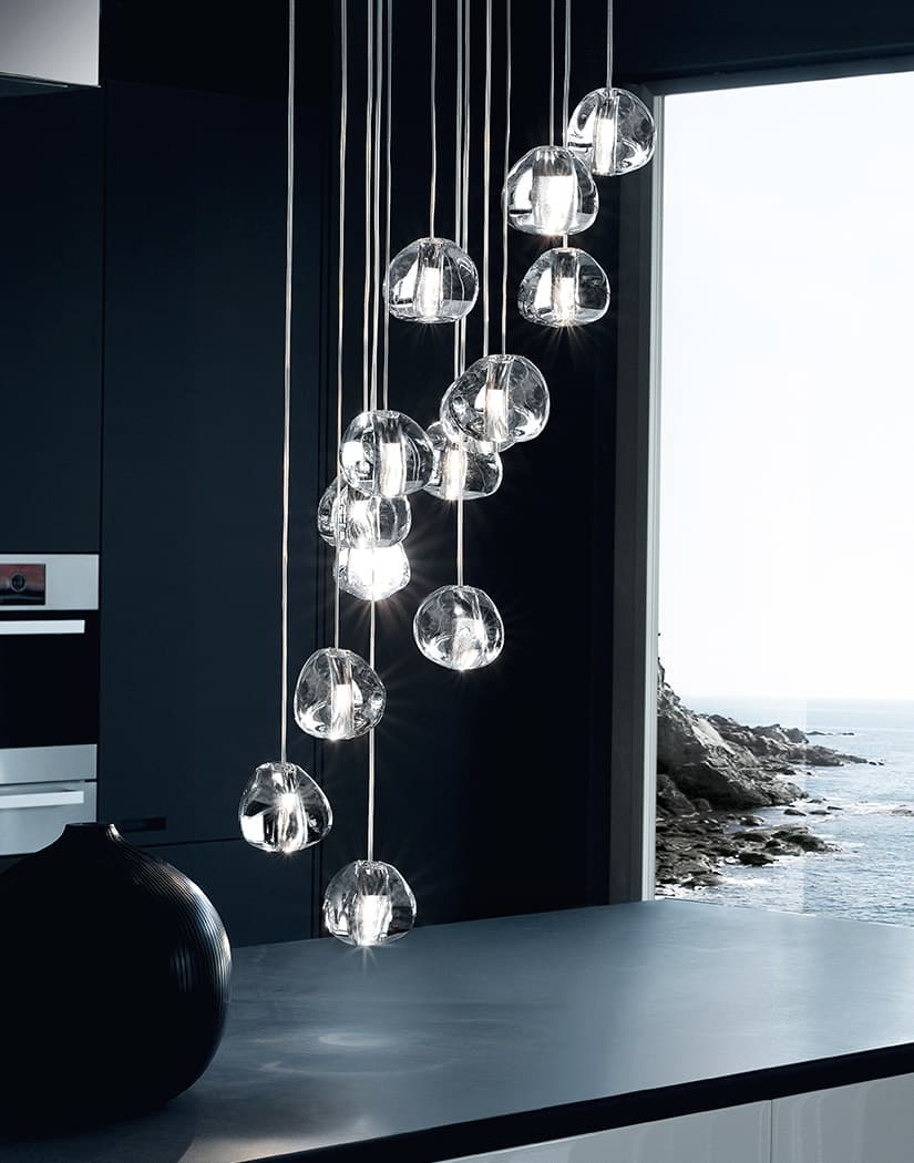 Cherry Crystal Pendant Light – Handcrafted Modern Chandelier
