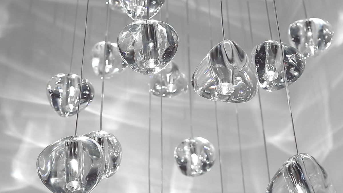 Cherry Crystal Pendant Light – Handcrafted Modern Chandelier