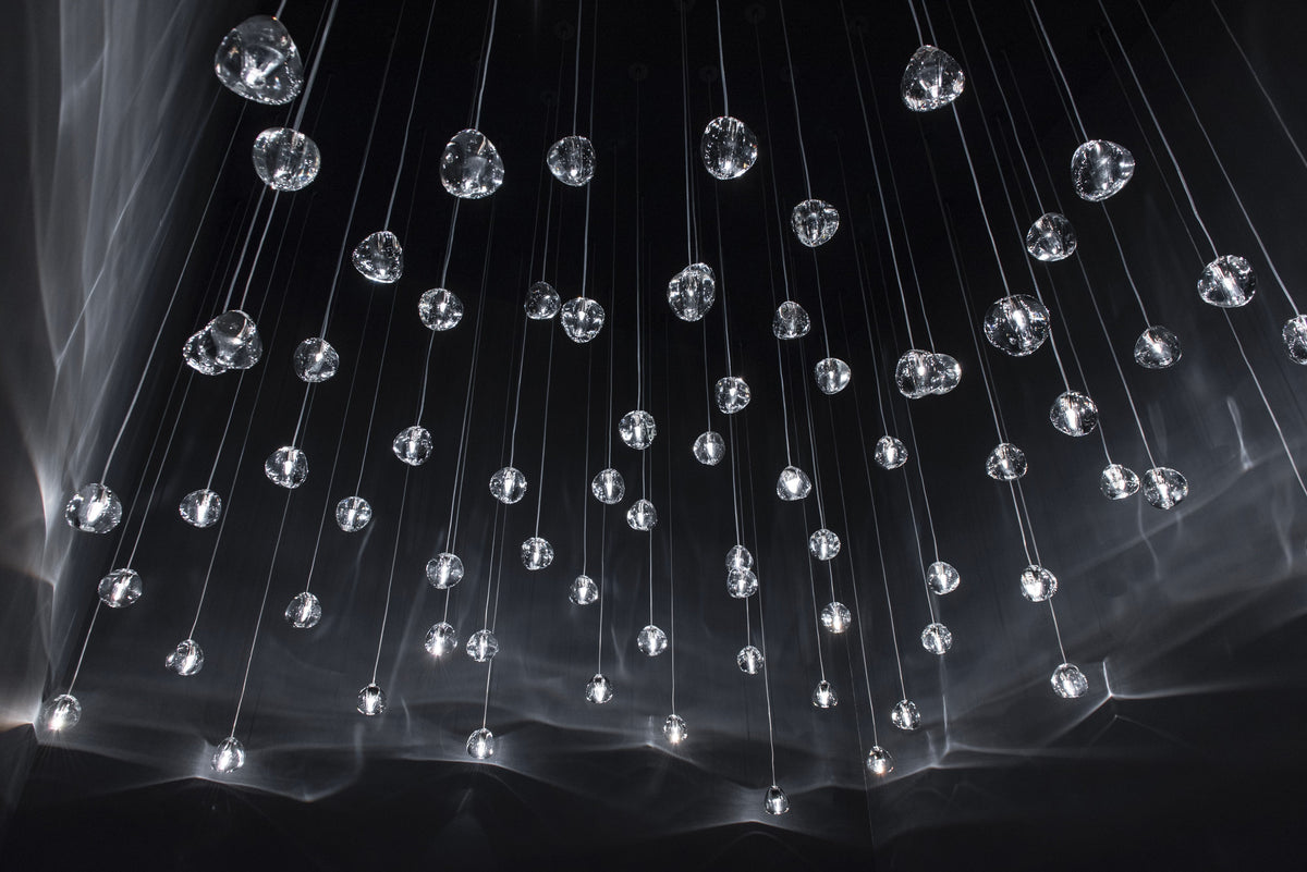 Cherry Crystal Pendant Light – Handcrafted Modern Chandelier