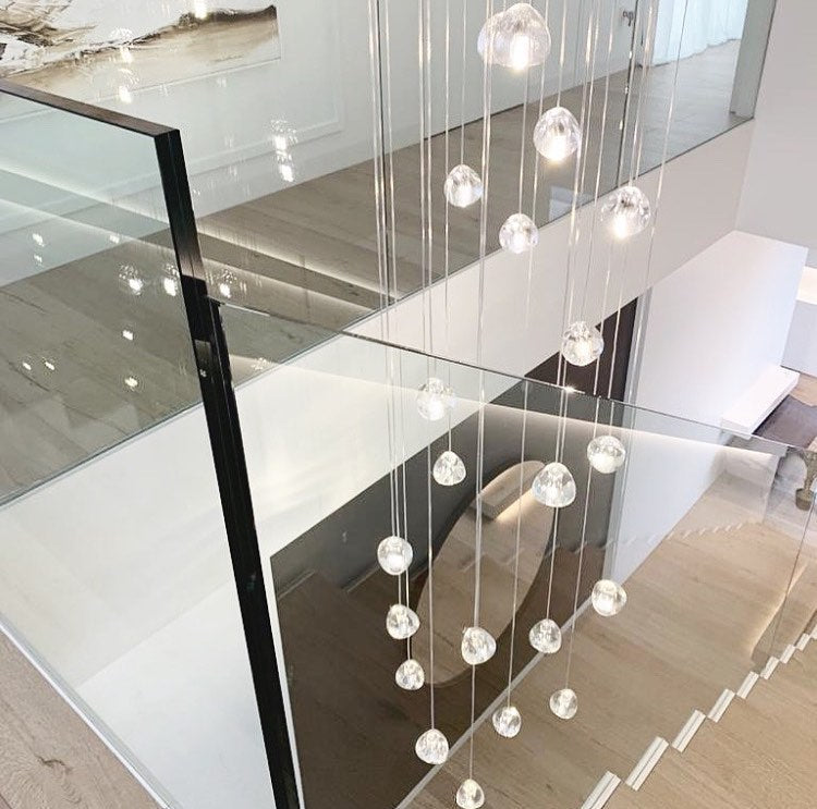 Cherry Crystal Pendant Light – Handcrafted Modern Chandelier