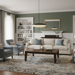 Opal Disc Modern Pendant Light with Opalescent Polymer Shade