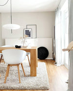 Opal Disc Modern Pendant Light with Opalescent Polymer Shade