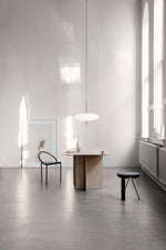Opal Disc Modern Pendant Light with Opalescent Polymer Shade