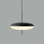Opal Disc Modern Pendant Light with Opalescent Polymer Shade