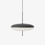 Opal Disc Modern Pendant Light with Opalescent Polymer Shade