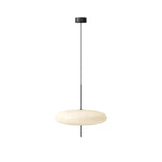 Opal Disc Modern Pendant Light with Opalescent Polymer Shade