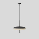 Opal Disc Modern Pendant Light with Opalescent Polymer Shade
