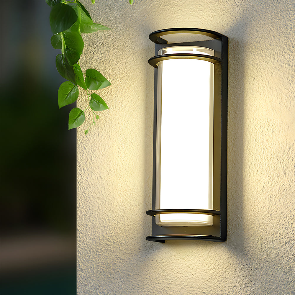 Modern Simple Semi Cylindrical Led Outdoor Wall Light