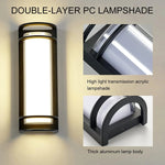 Modern Simple Semi Cylindrical Led Outdoor Wall Light