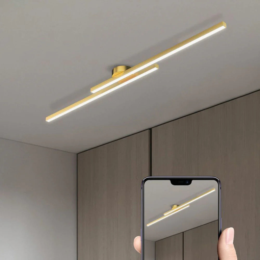 Modern Aluminum Long Strip Ceiling Light
